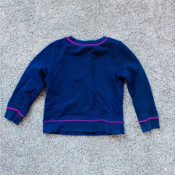 Cat & Jack Toddler solid long sleeve shirt Crew Neck Sweatshirt blue size 3T - Picture 7 of 7